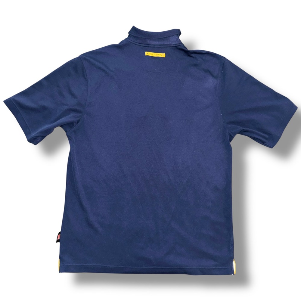 Nike Michigan Wolverines Polo Shirt Mens Large Navy Blue Dri-FIT F5BLM 11847X - Picture 10 of 10